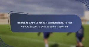 Mohamed Khiri: Contributi internazionali, Partite chiave, Successo della squadra nazionale